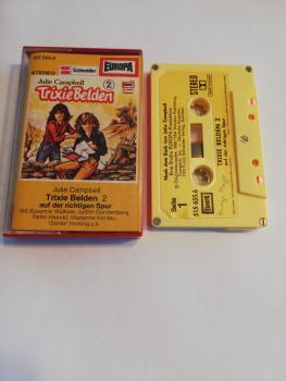 Trixie Belden Folge 2 auf der richtigen Spur 5-fach Silber geschraubt Gelb mit Gelben Aufkleber 515655.6 Europa/Innencover beschrieben+Seite 1 der MC beschrieben)